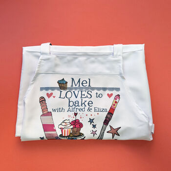 Personalised 'Loves To Bake' Apron, 9 of 11