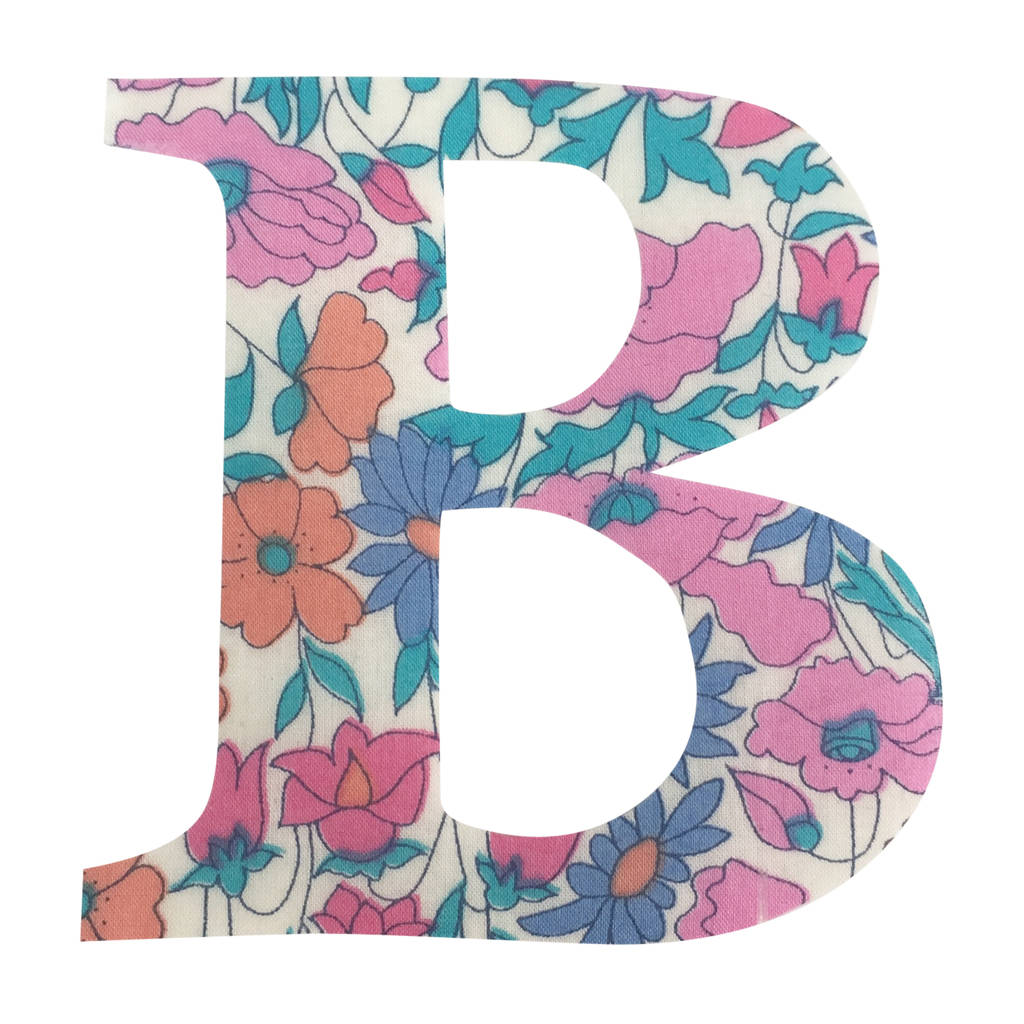 Liberty Print Baby Girl Letters In 30 Prints By Gemima London ...
