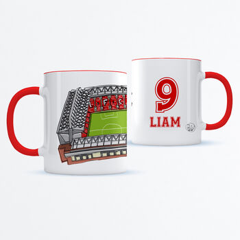 Personalised Liverpool Fc Mug, Anfield Stadium, 7 of 10