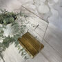 Classic Personalised 'Love is Sweet' Acrylic Sign Clear, A5 Size For Weddings And Events, thumbnail 3 of 6