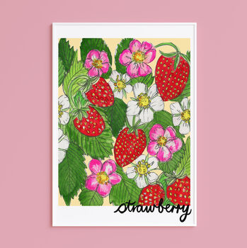 Strawberry Kitchen Print, 2 of 10