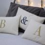Personalised Embroidered Initial Cushion, thumbnail 1 of 10