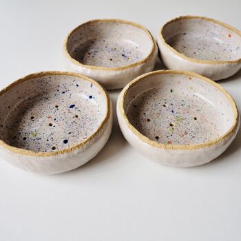 Handmade Oatmeal Multicolour Speckled Ceramic Soap Dish, 7 of 8