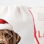 Personalised Chocolate Labrador Santa Sack, thumbnail 3 of 3
