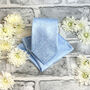 Cloudy Blue Paisley Wedding Tie Set, thumbnail 3 of 6