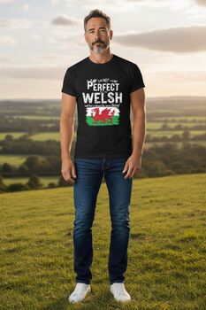 “I’m Not Perfect But I’m Welsh” T‑Shirt And Jumper – Welsh Dragon Gift, 3 of 7