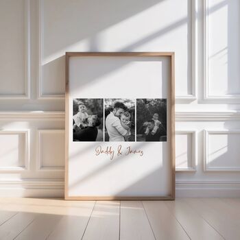 Personalised Daddy And Me Photo Print, 4 of 7
