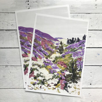 Lavender Hills Giclee Fine Art Print A3, 3 of 7