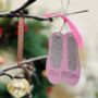 Personalised Ballet Slippers Christmas Tree Decoration, thumbnail 1 of 7