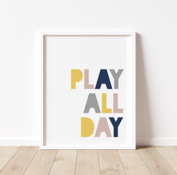 Play All Day Print, 2 of 7