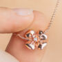 Four Leaf Clover Necklace For Goodluck, thumbnail 6 of 9