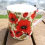 Jumbo Mug In Vibrant Red Poppy Design, thumbnail 10 of 12