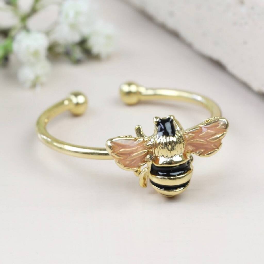 Adjustable Bee Ring By Lisa Angel 