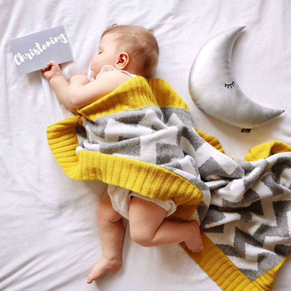 Chevron Baby Blanket And Cushion Gift Set By Marjorie Minnie