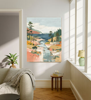 Coastal Landscape Art Print, 3 of 4