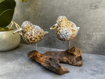 Colourful Hand Carved Wooden Birds On Teak Root Stand, 6 of 12