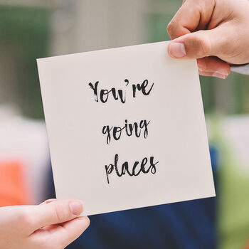 'You're Going Places' Card, 3 of 3