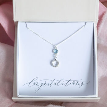 Mother And Child Birthstone Pendant Necklace, 5 of 12