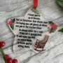 Christmas Star Memorial Heaven Poem Keepsake Bauble, thumbnail 1 of 2