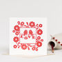 Red Lovebirds Valentines Card, thumbnail 4 of 8