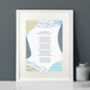 Personalised Abstract Poem Print 'Use Your Own Words', thumbnail 5 of 8