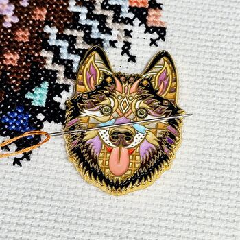 Mandala Husky Cross Stitch Kit, 2 of 5