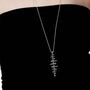 925 Sterling Silver Shard Pendant 28/32', thumbnail 5 of 7