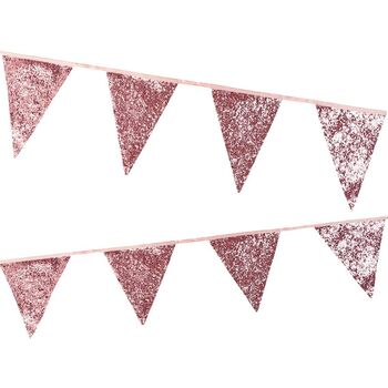 Pink Glitter Party Bunting, 4 of 7