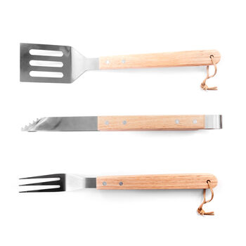 Dad’s Personalised King Of The Grill BBQ Tools Set, 5 of 9