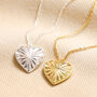 Sunbeam Heart Pendant Necklace, thumbnail 1 of 8