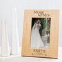 Personalised Mr And Mrs Wedding Photo Frame, thumbnail 2 of 7