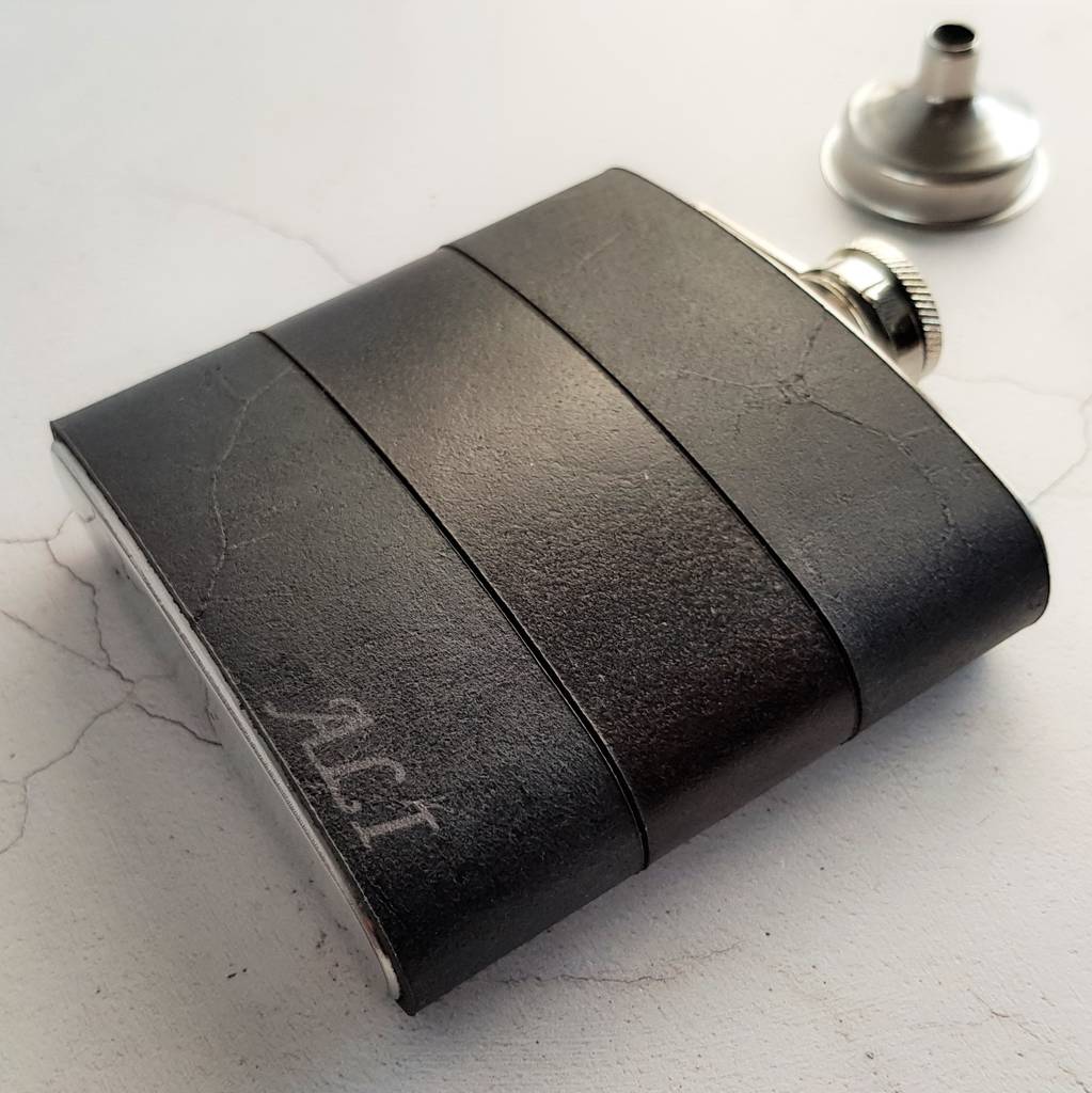 Customised Leather Hip Flask, 1 of 5