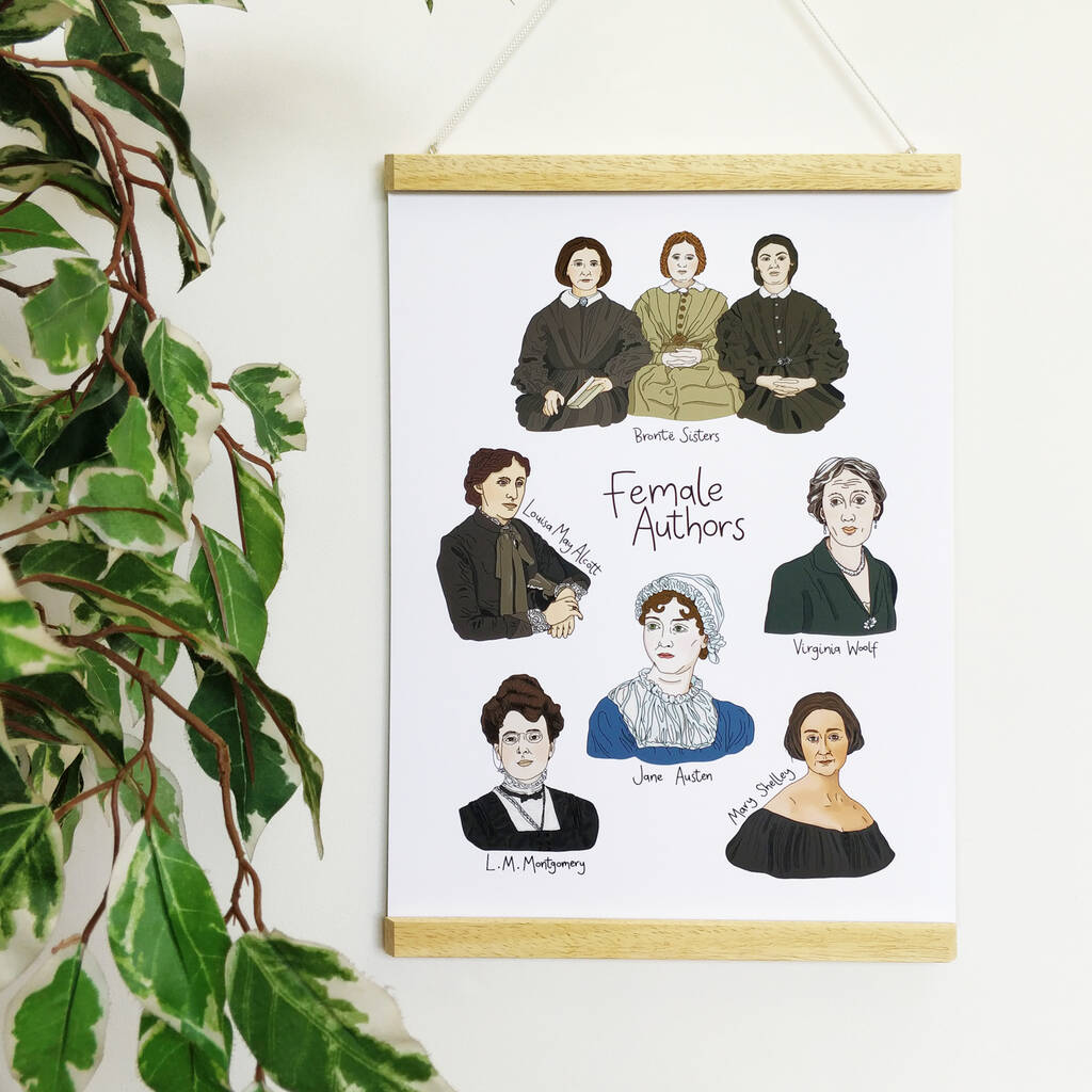 Female Authors Poster Print By Bookishly | notonthehighstreet.com