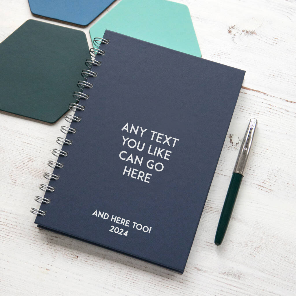 Personalised 2024 Any Text Weekly Diary By jin.b