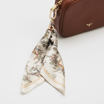 Into The Woods Scarf Bag Charm In Ivory, 3 of 5