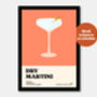 Dry Martini Cocktail Print, thumbnail 5 of 7