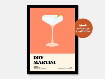 Dry Martini Cocktail Print, 5 of 7