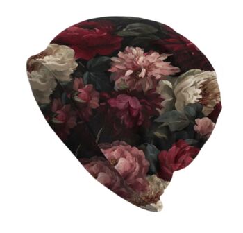Soft Chemo Headwear Beanie Hat Bandana Dark Floral Colourful, 3 of 7