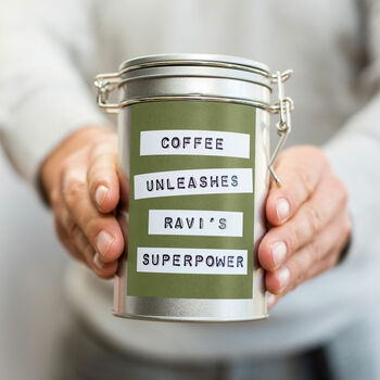 'Superpower' Coffee Gift In Tin, 10 of 10