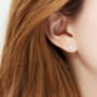 Sterling Silver Octopus Stud Earrings, thumbnail 3 of 5