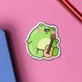Frog Playing Guitar Vinyl Sticker, thumbnail 5 of 8