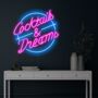 Cocktails And Dreams Neon Sign, thumbnail 1 of 5