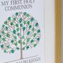 Personalised First Holy Communion Fingerprint Tree, thumbnail 5 of 8