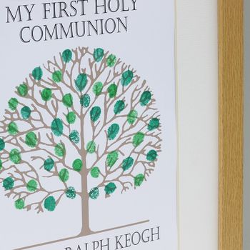 Personalised First Holy Communion Fingerprint Tree, 5 of 8