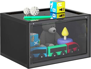 Stackable Clear Plastic Shoe Boxes Storage Organisers, 8 of 8