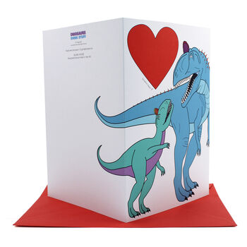 Heart Dinosaur Valentine's Day Scratch Card, 2 of 8