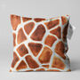 Giraffe Cushion Cover With Brown And White Colours, thumbnail 1 of 7