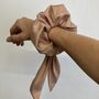 Large Silk Scrunchies With Bow In Nine Colours, thumbnail 4 of 8