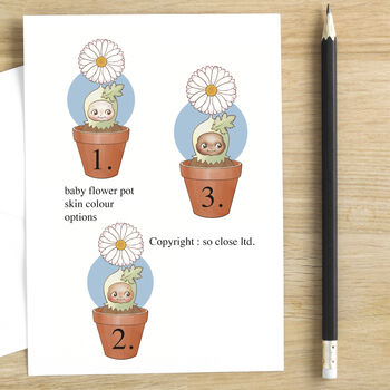 Personalised Birth Flower Baby First Mother's Day Card, 2 of 8