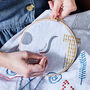 Alphabet Linen Embroidery Kit, thumbnail 1 of 9